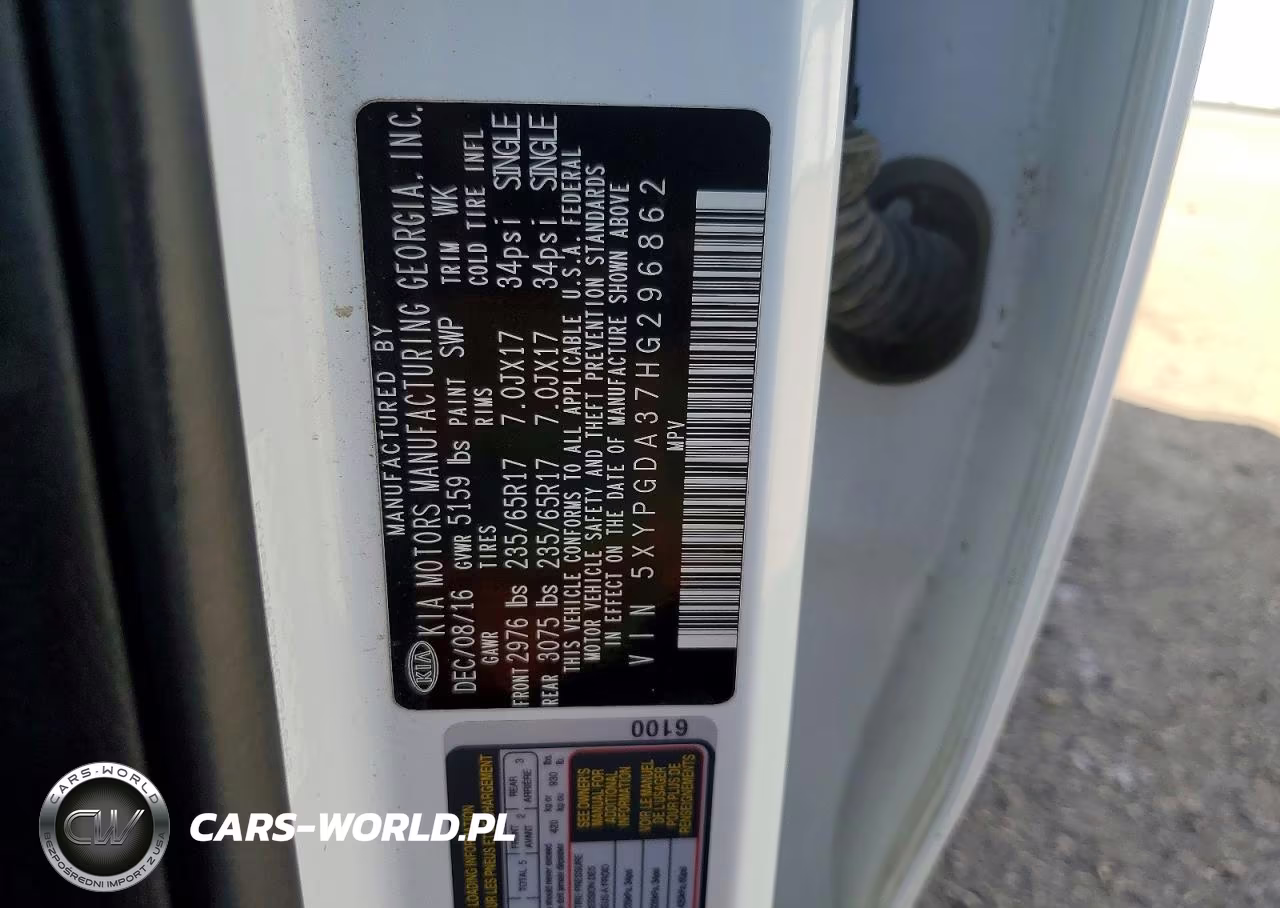 2017 Kia Sorento Lx VIN:5XYPGDA37HG296862 - 13