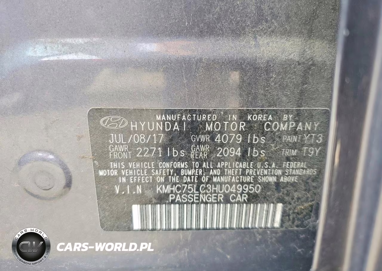 2017 Hyundai Ioniq Sel VIN:KMHC75LC3HU049950 - 12