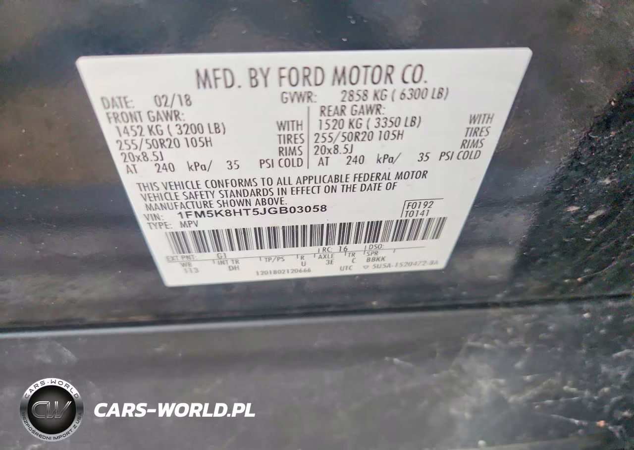 2018 Ford Explorer Platinum VIN:1FM5K8HT5JGB03058 - 13