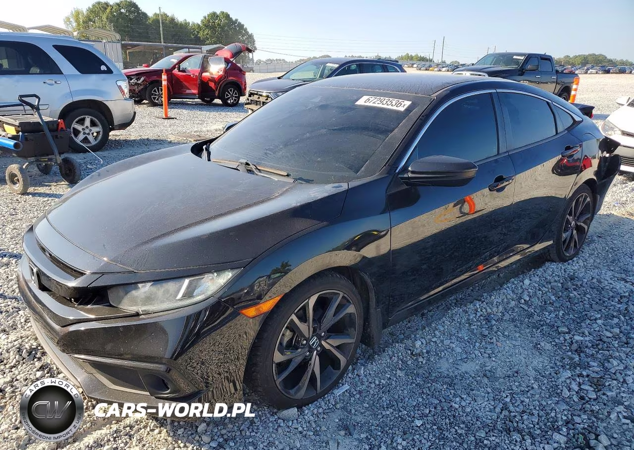 2019 Honda Civic Sport VIN:2HGFC2F89KH596347 - 1