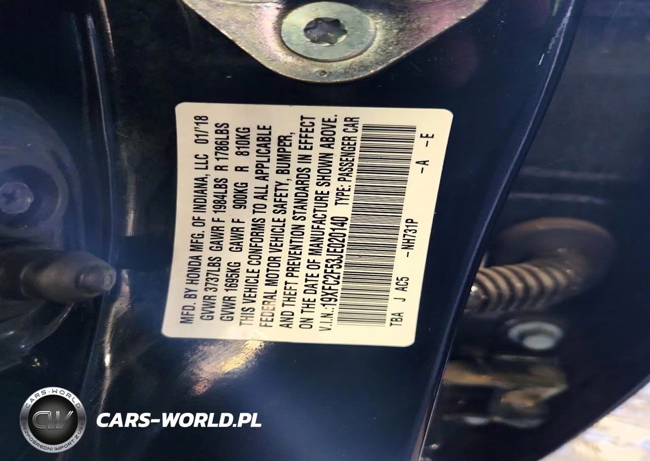 2018 Honda Civic Lx VIN:19XFC2F53JE020140 - 13