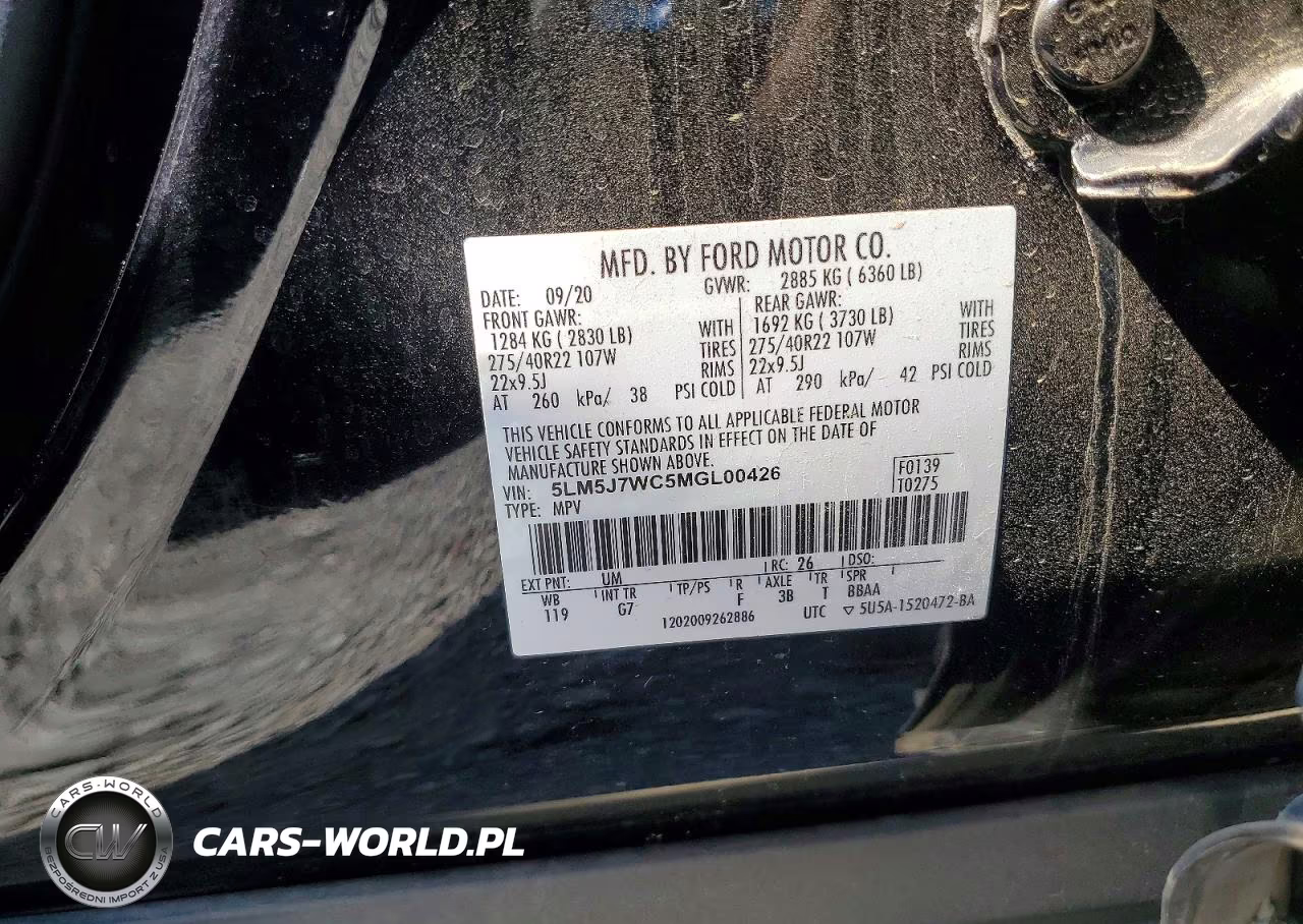 2021 Lincoln Aviator Reserve VIN:5LM5J7WC5MGL00426 - 13