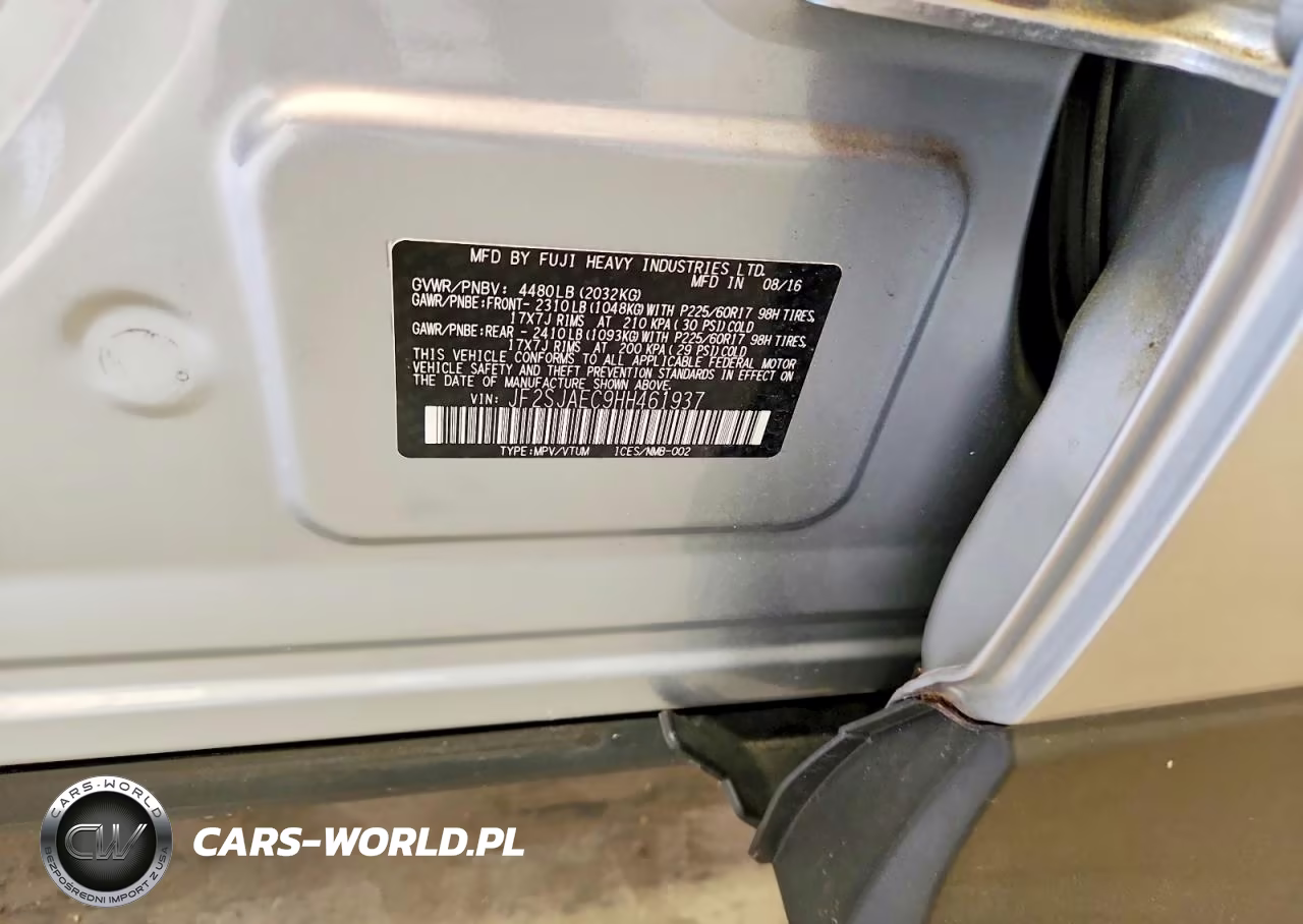 2017 Subaru Forester 2.5I Premium VIN:JF2SJAEC9HH461937 - 14