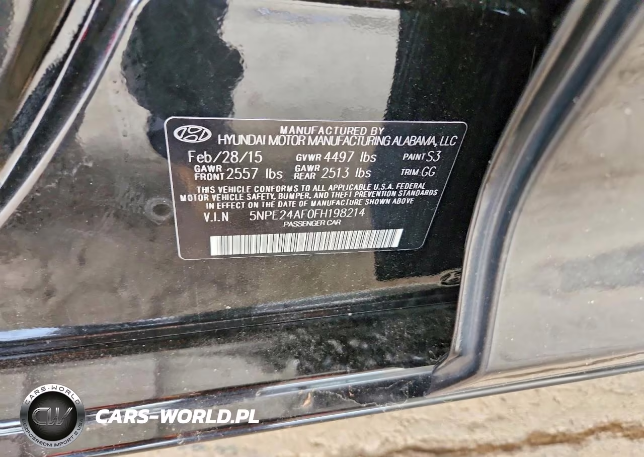2015 Hyundai Sonata Se VIN:5NPE24AF0FH198214 - 12