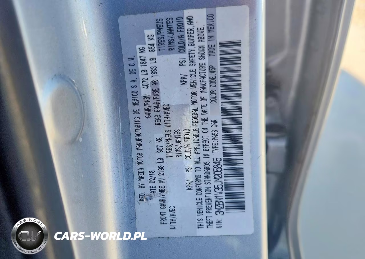 2018 Mazda 3 Touring VIN:3MZBN1V35JM205845 - 12