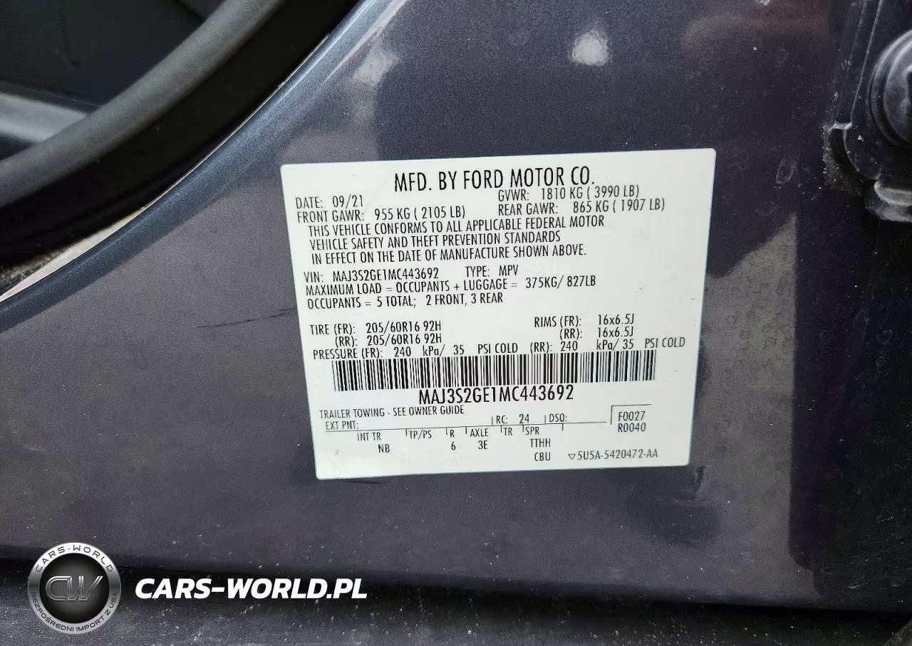 2021 Ford Ecosport Se VIN:MAJ3S2GE1MC443692 - 13