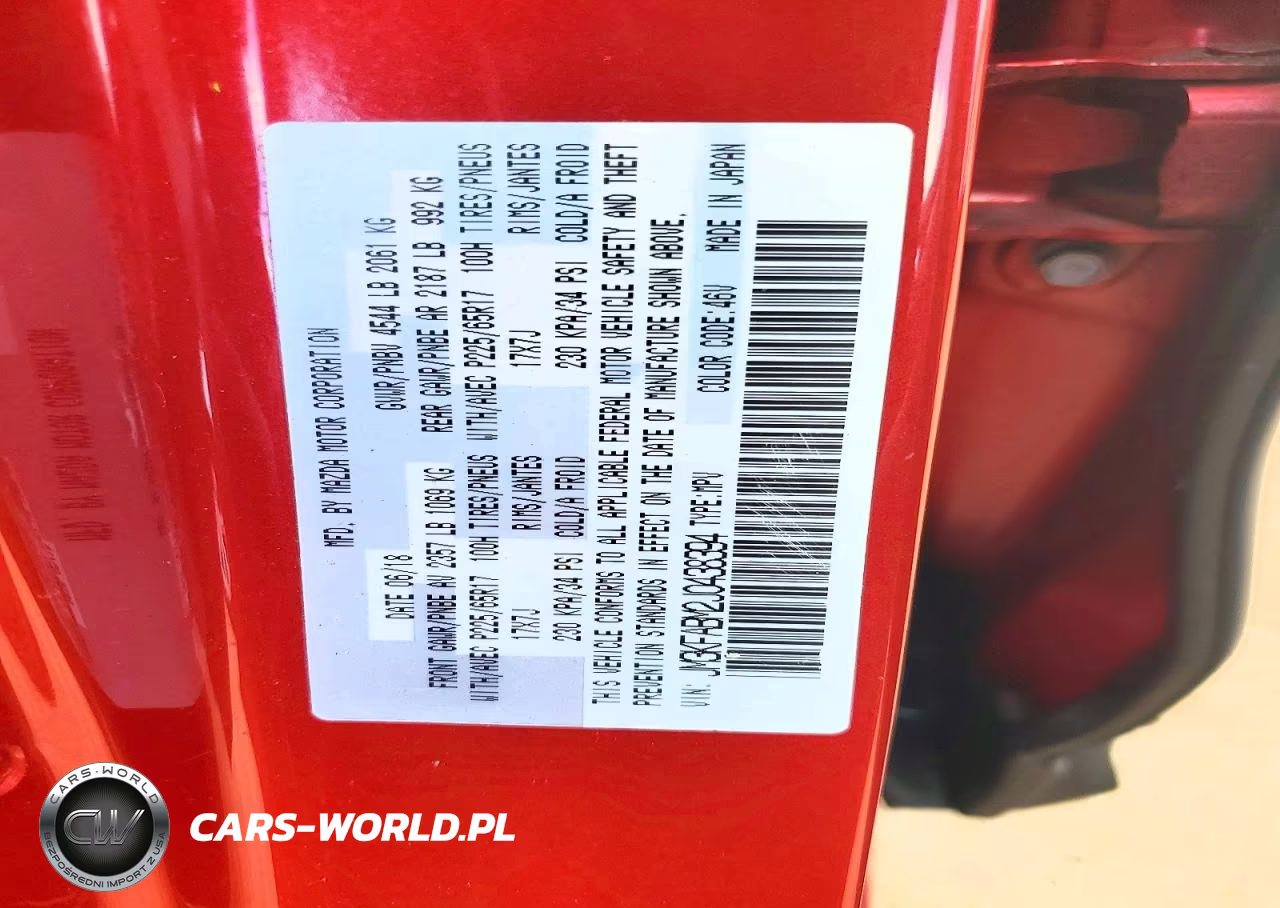 2018 Mazda Cx-5 Sport VIN:JM3KFABM2J0438394 - 12