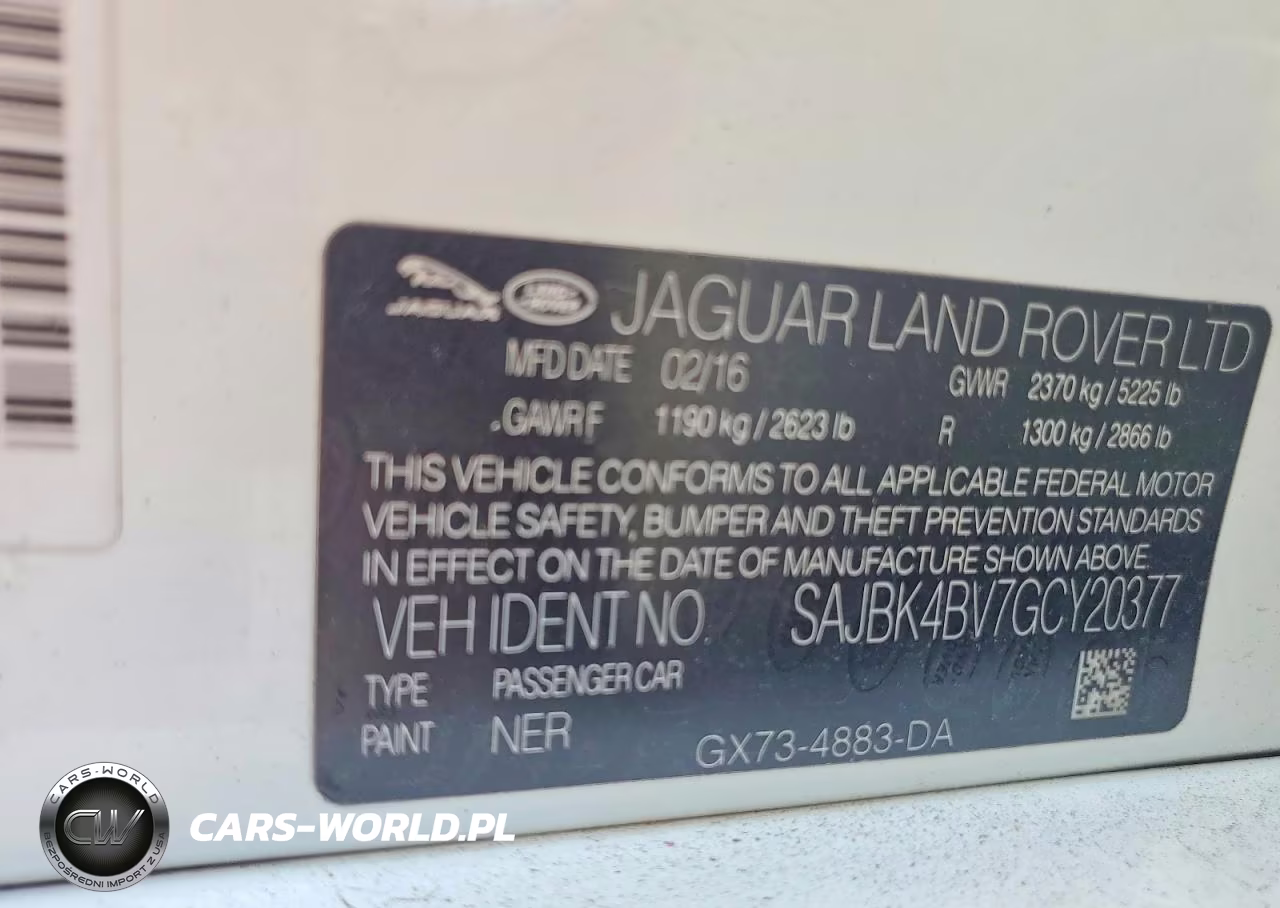2016 Jaguar Xf Prestige VIN:SAJBK4BV7GCY20377 - 12