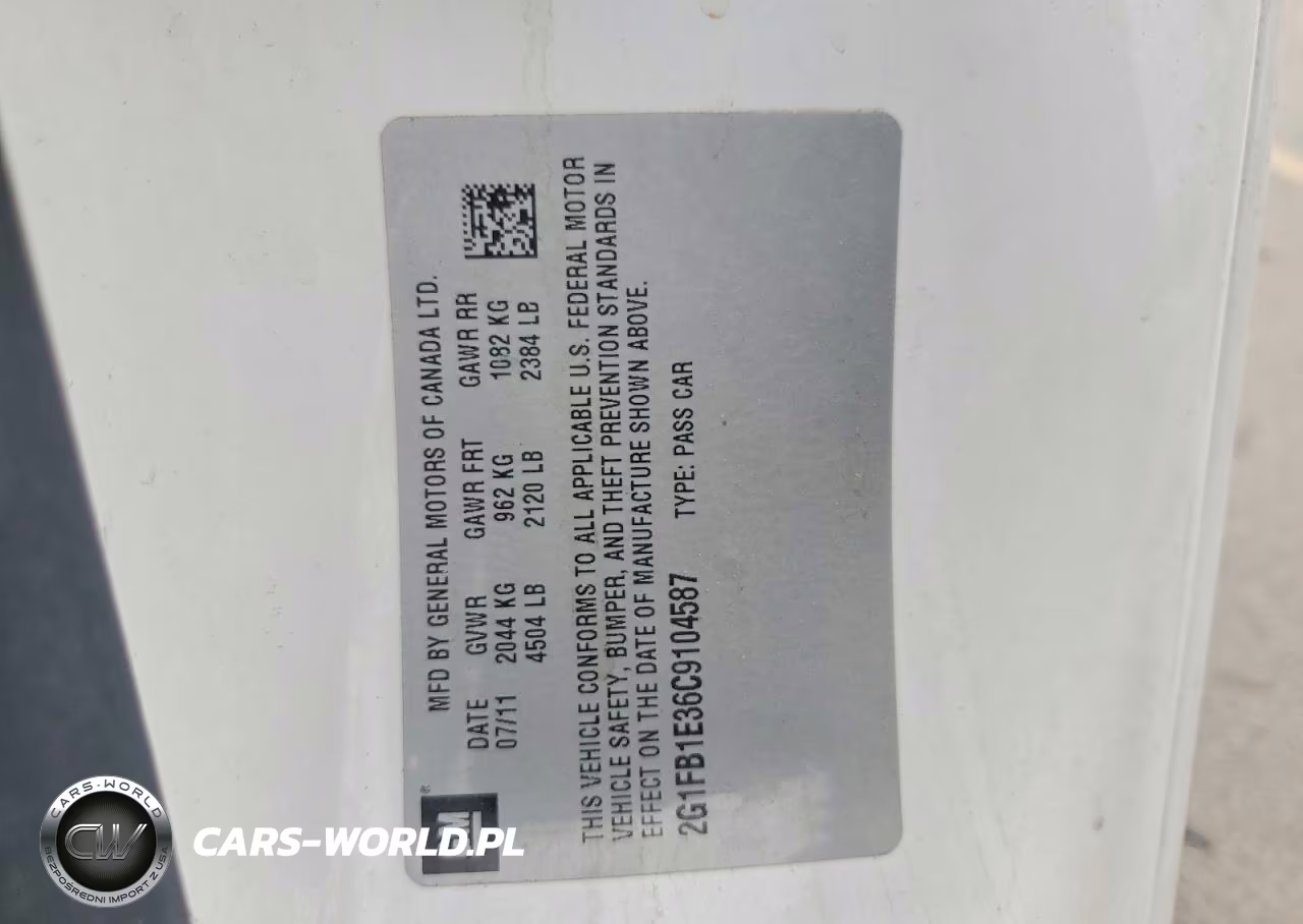 2012 Chevrolet Camaro Lt VIN:2G1FB1E36C9104587 - 12