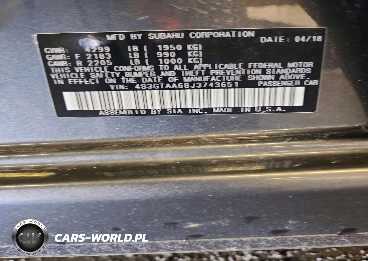 2018 Subaru Impreza VIN:4S3GTAA68J3743651 - 13