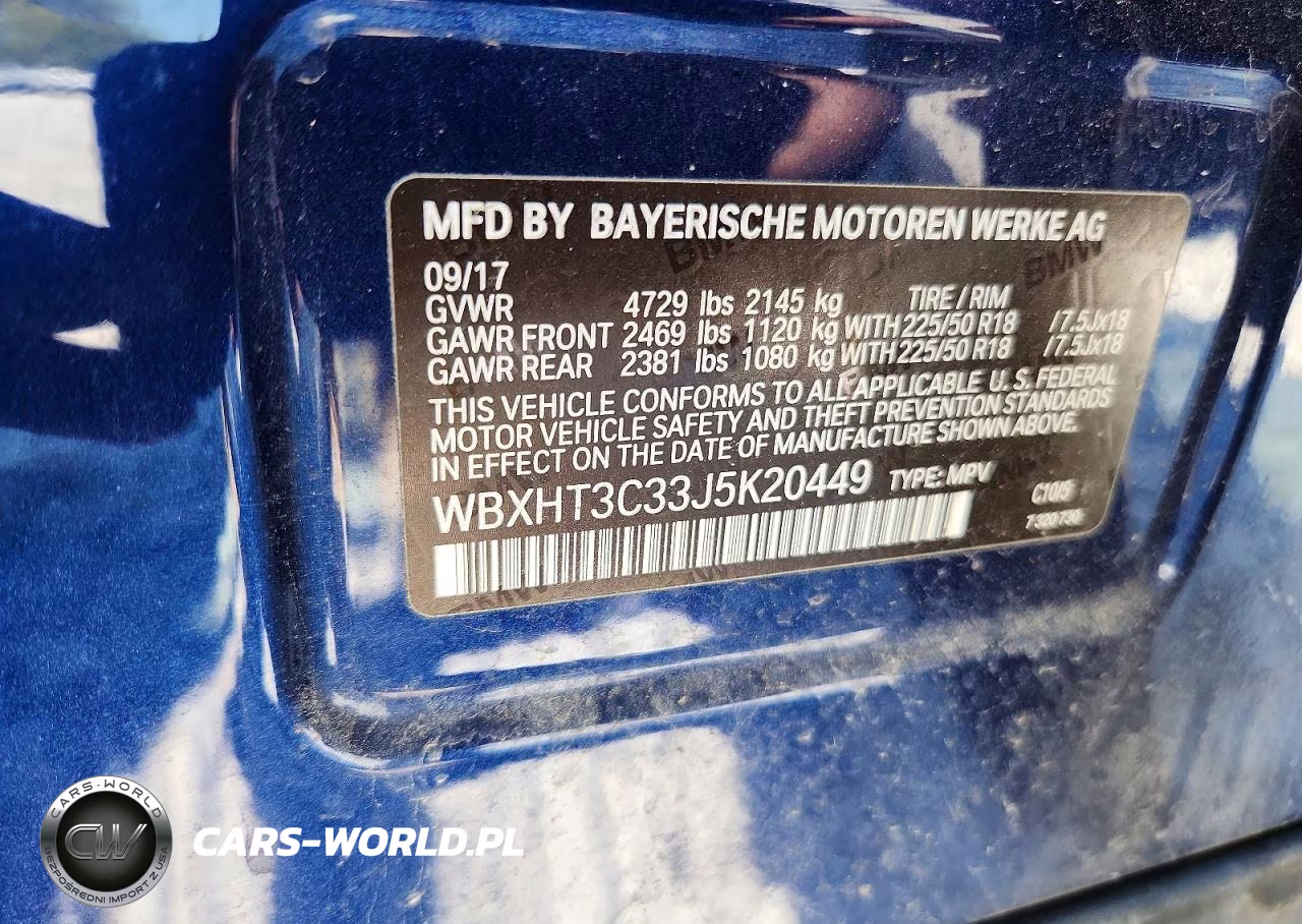 2018 BMW X1 xDrive28I VIN:WBXHT3C33J5K20449 - 14