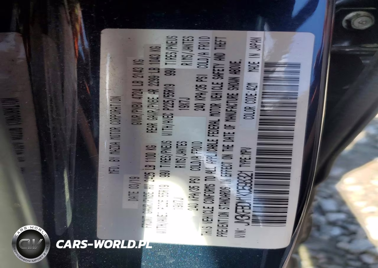 2019 Mazda Cx-5 Grand Touring VIN:JM3KFBDM1K0598321 - 14