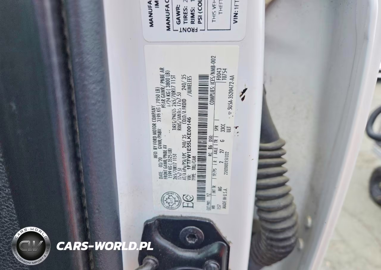 2020 Ford F150 Supercrew VIN:1FTFW1E55LKE00146 - 12
