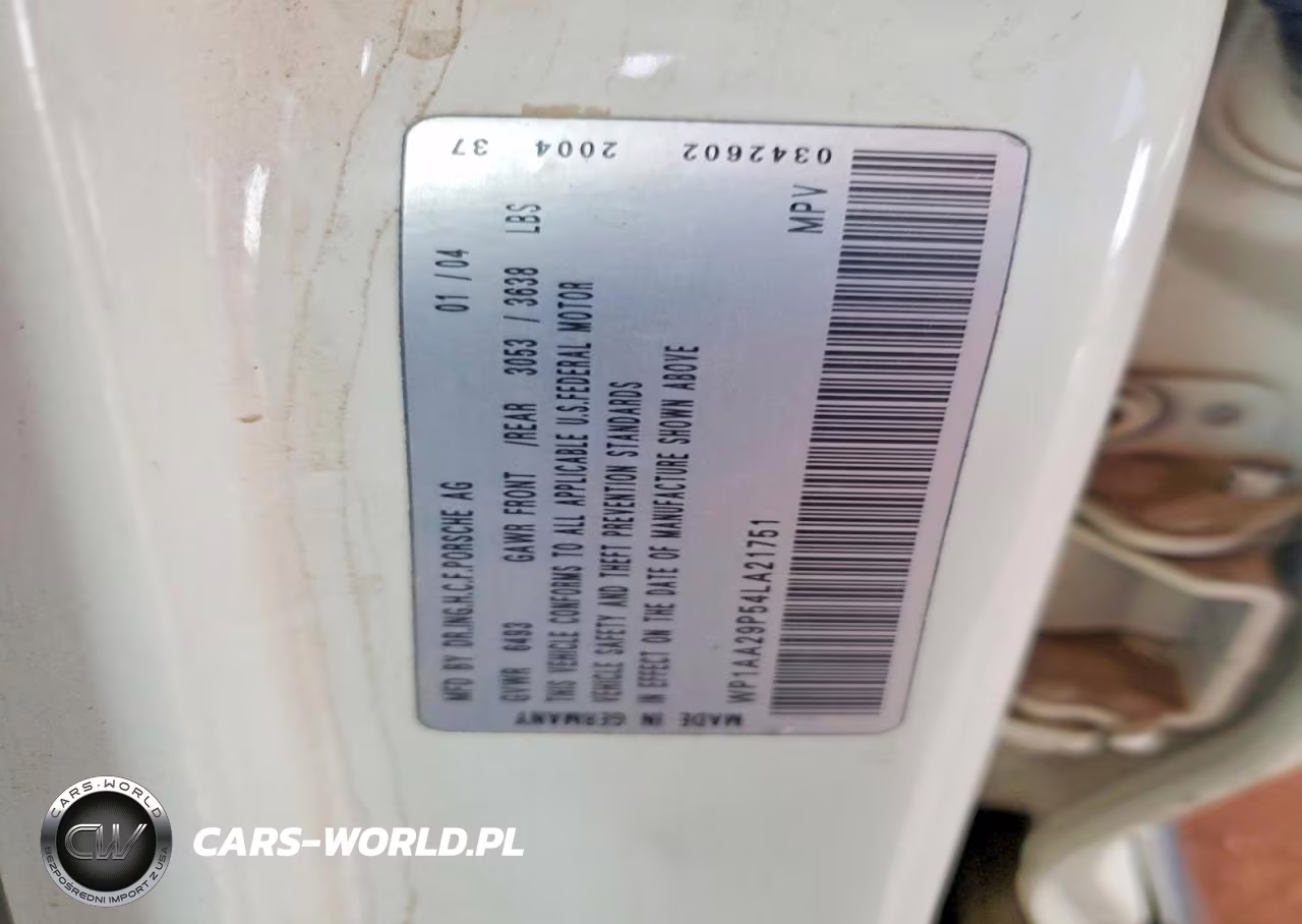 2004 Porsche Cayenne VIN:WP1AA29P54LA21751 - 13