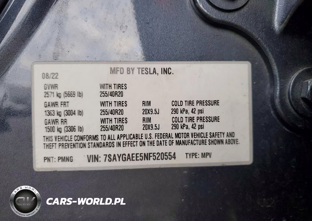 2022 Tesla Model Y VIN:7SAYGAEE5NF520554 - 13