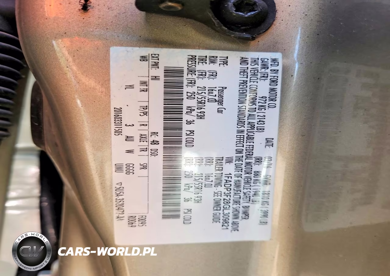 2016 Ford Focus Se VIN:1FADP3F28GL309821 - 12