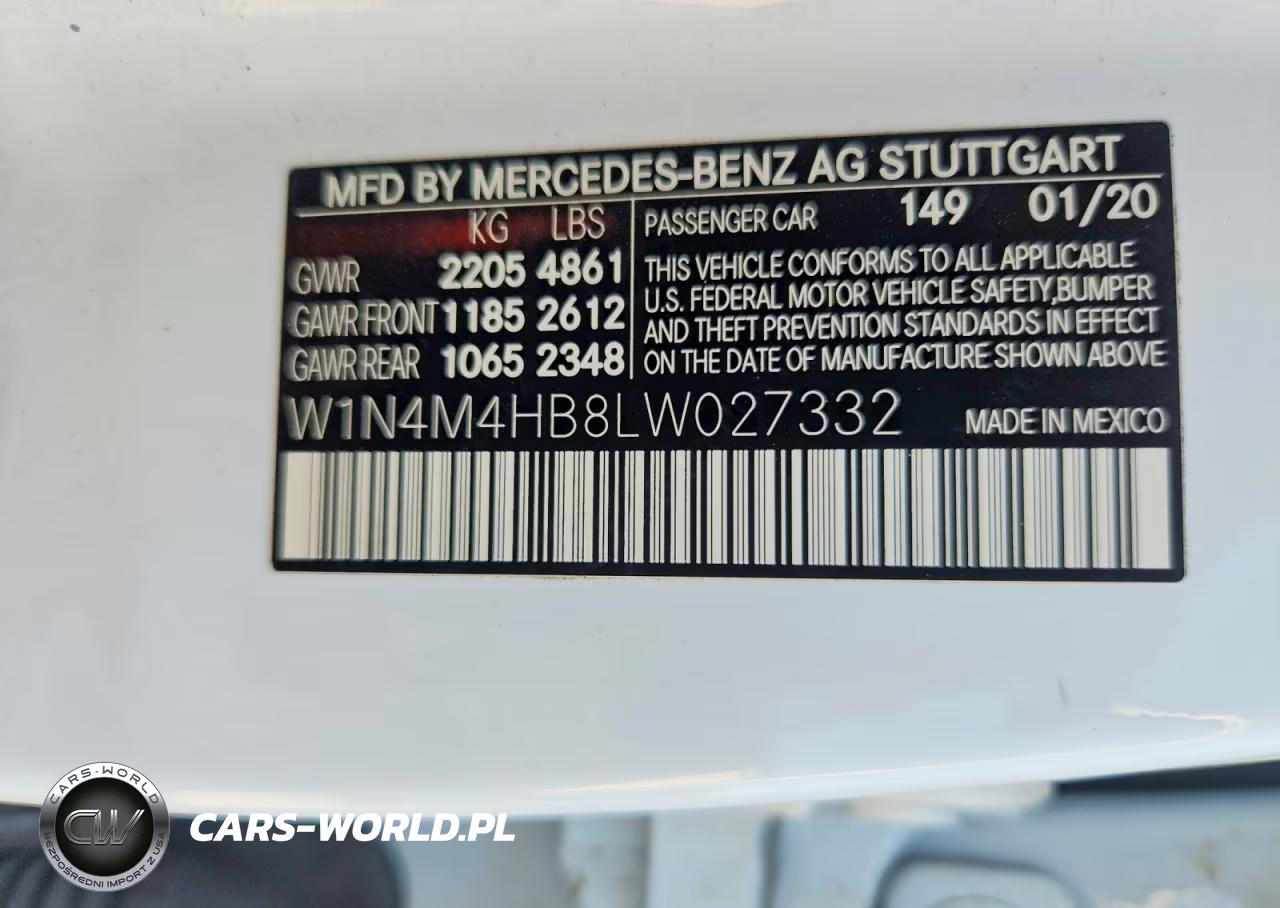 2020 Mercedes-Benz Glb 250 4Matic VIN:W1N4M4HB8LW027332 - 12