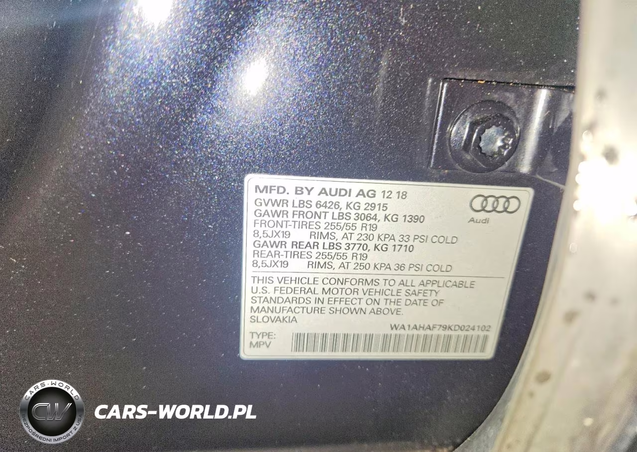 2019 Audi Q7 Premium VIN:WA1AHAF79KD024102 - 13