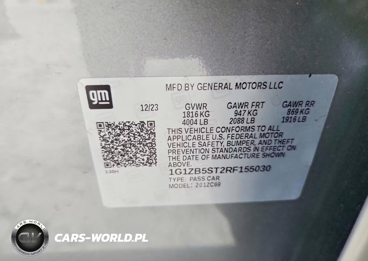 2024 Chevrolet Malibu Ls VIN:1G1ZB5ST2RF155030 - 12