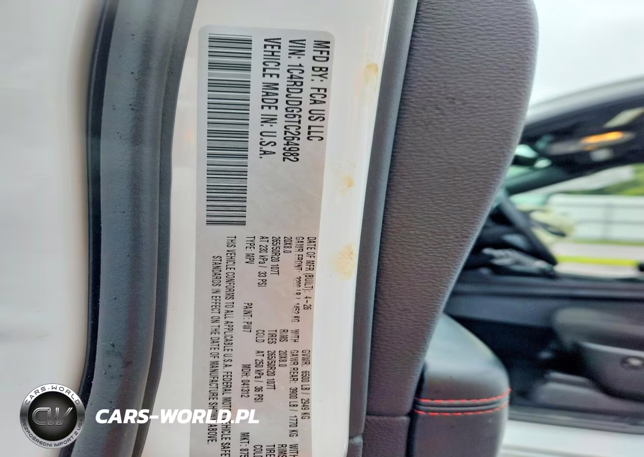 2026 Dodge Durango Gt VIN:1C4RDJDG6TC264982 - 13