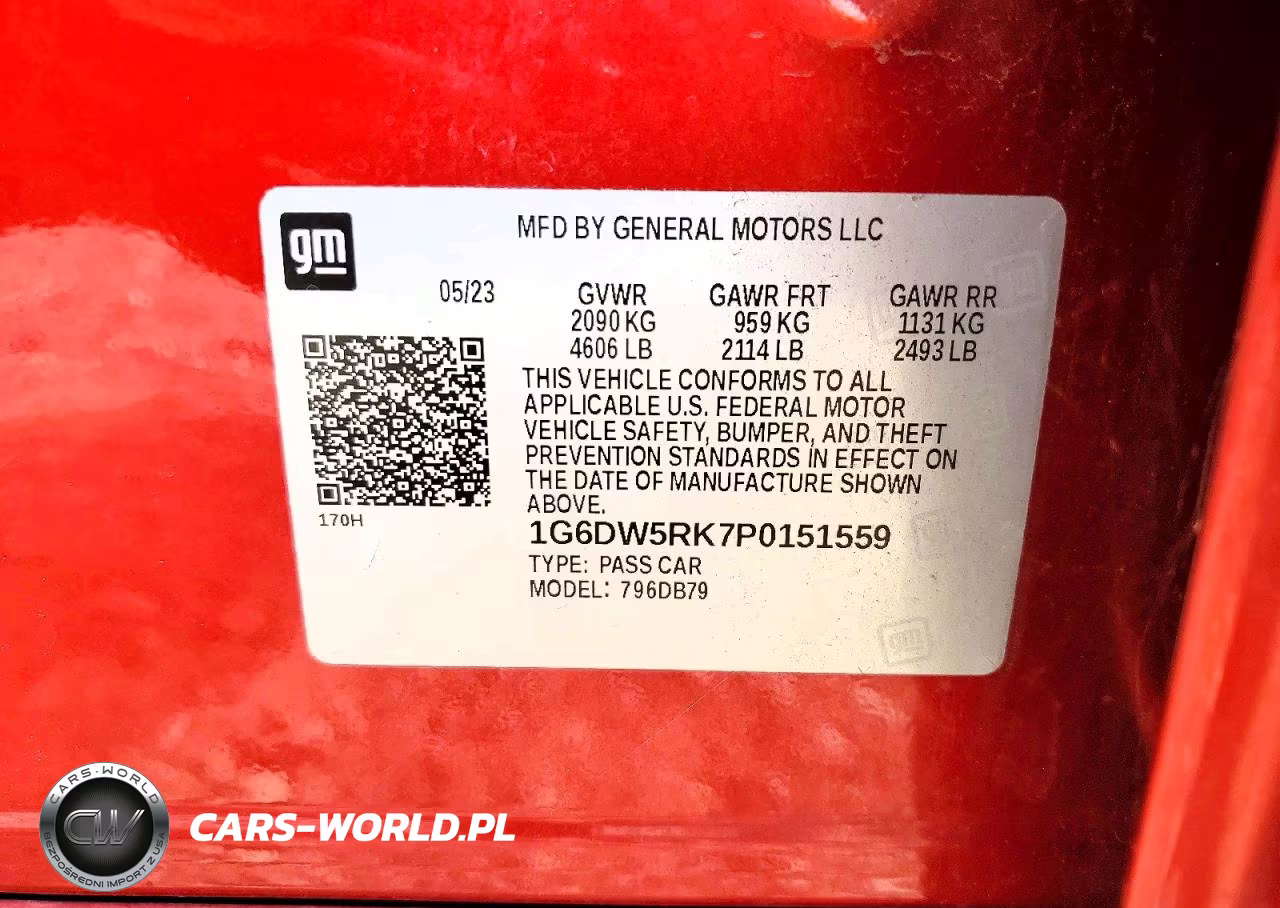 2023 Cadillac Ct5 Luxury VIN:1G6DW5RK7P0151559 - 12