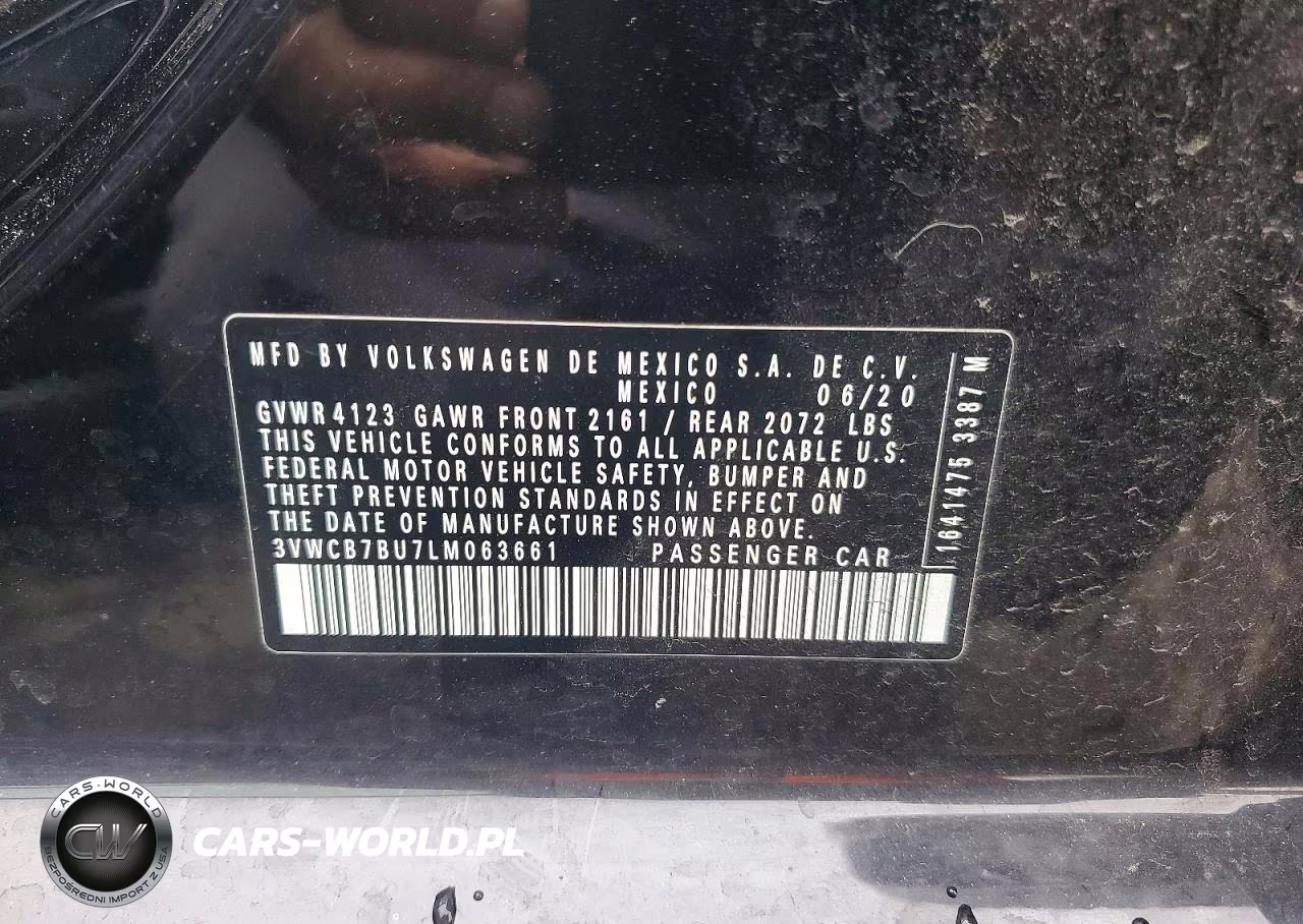 2020 Volkswagen Jetta S VIN:3VWCB7BU7LM063661 - 12