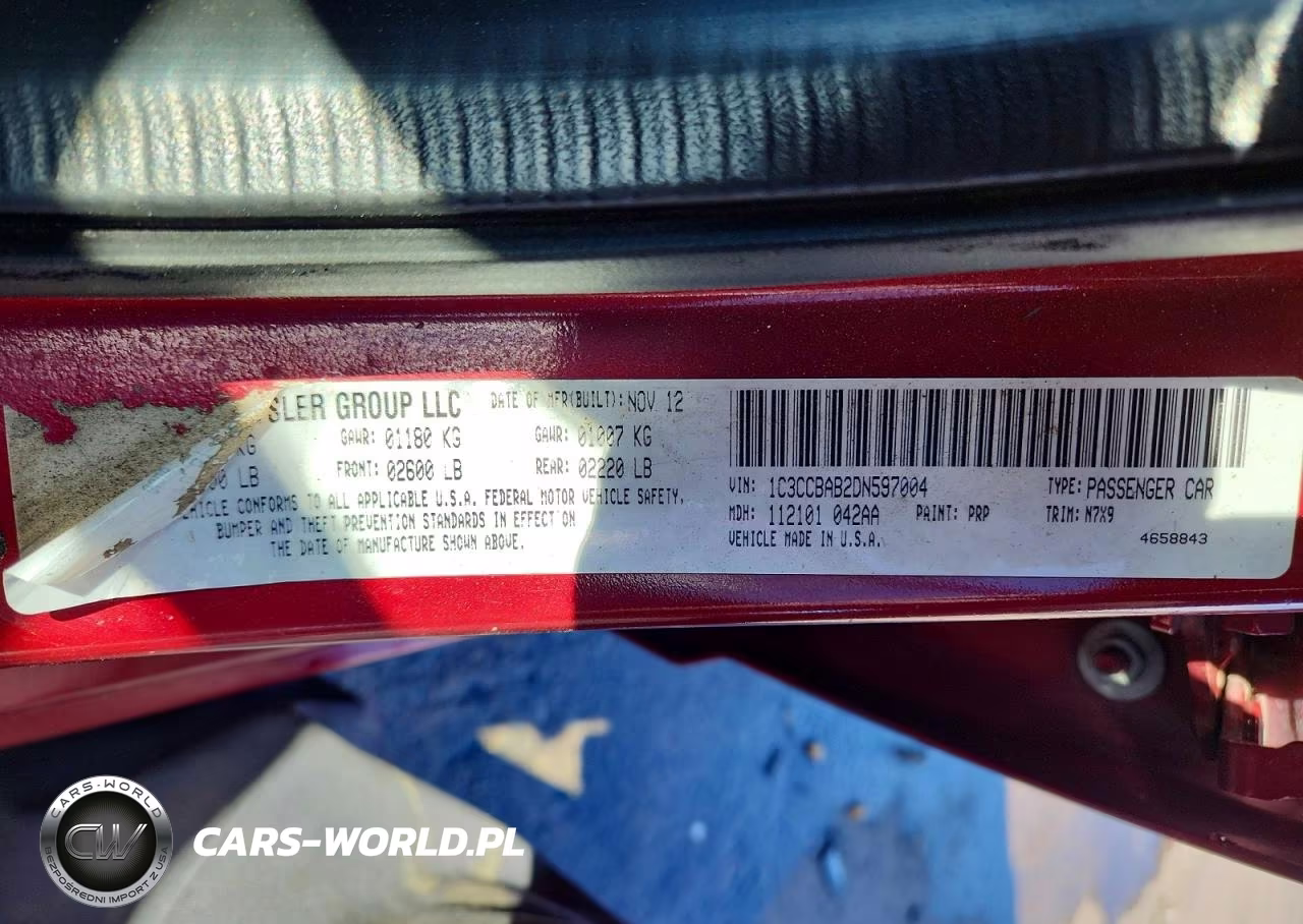 2013 Chrysler 200 Lx VIN:1C3CCBAB2DN597004 - 13