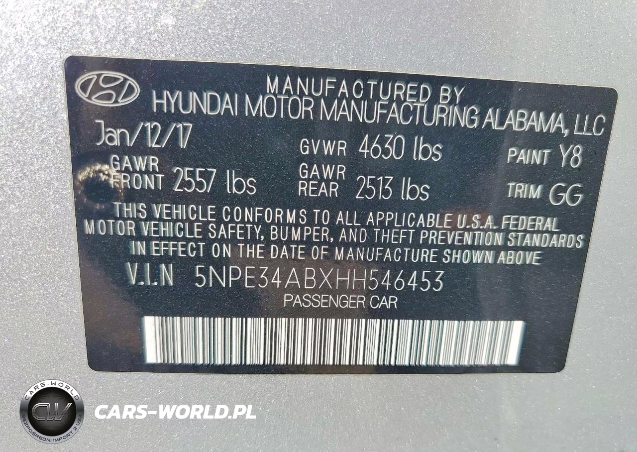 2017 Hyundai Sonata Sport 2.0T VIN:5NPE34ABXHH546453 - 13