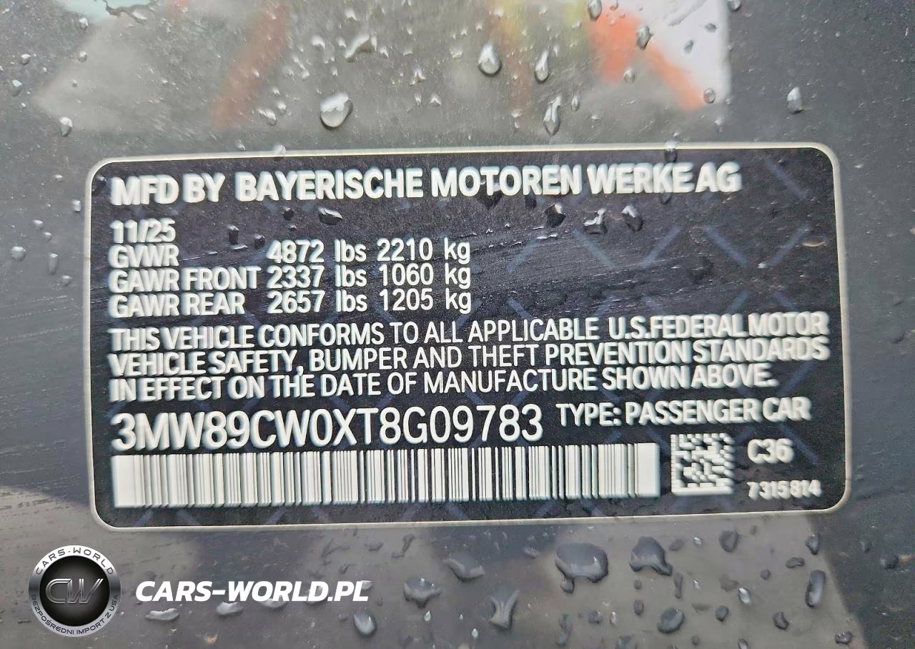 2026 BMW 330Xi VIN:3MW89CW0XT8G09783 - 13