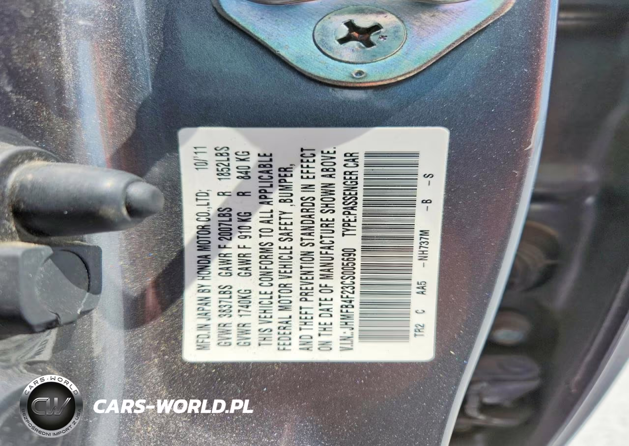 2012 Honda Civic Hybrid VIN:JHMFB4F23CS005690 - 12