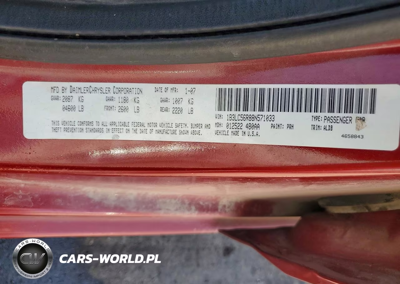 2008 Dodge Avenger Sxt VIN:1B3LC56R88N571033 - 12