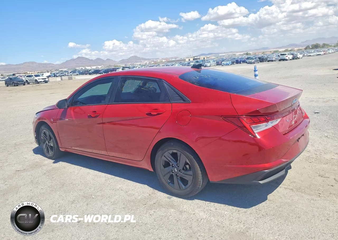 2022 Hyundai Elantra Blue VIN:KMHLM4AJ1NU031480 - 2