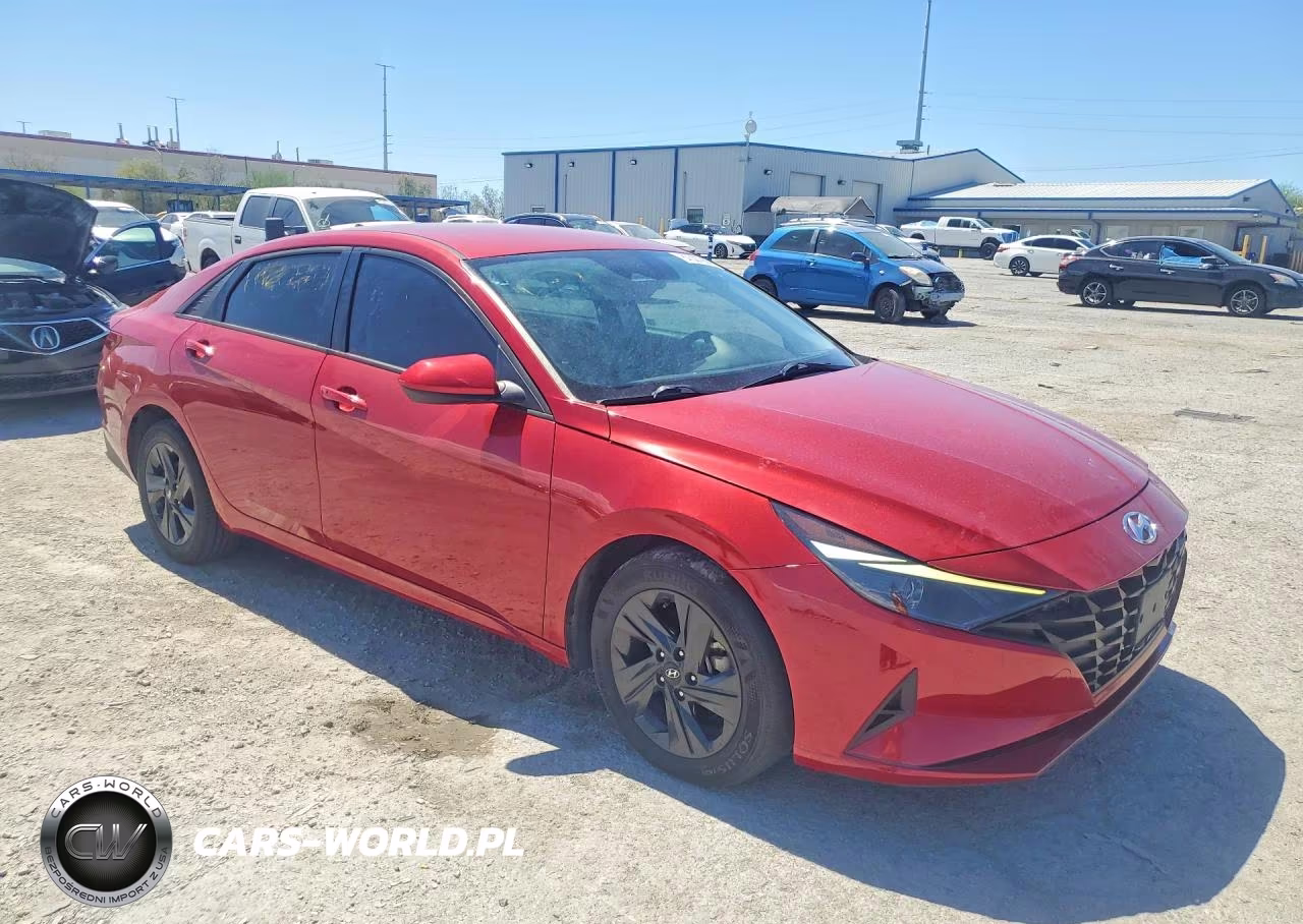 2022 Hyundai Elantra Blue VIN:KMHLM4AJ1NU031480 - 4