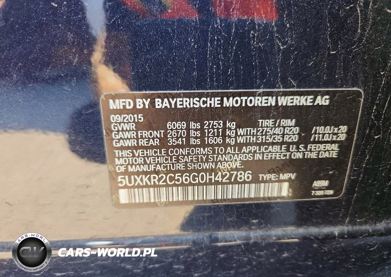 2016 BMW X5 Sdrive35I VIN:5UXKR2C56G0H42786 - 13