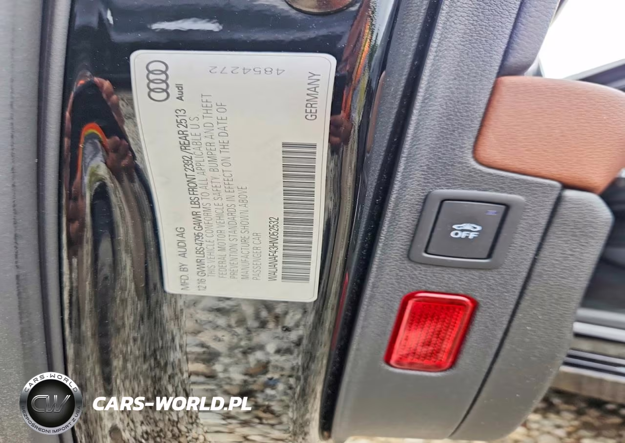 2017 Audi A4 Premium VIN:WAUANAF43HN052532 - 12