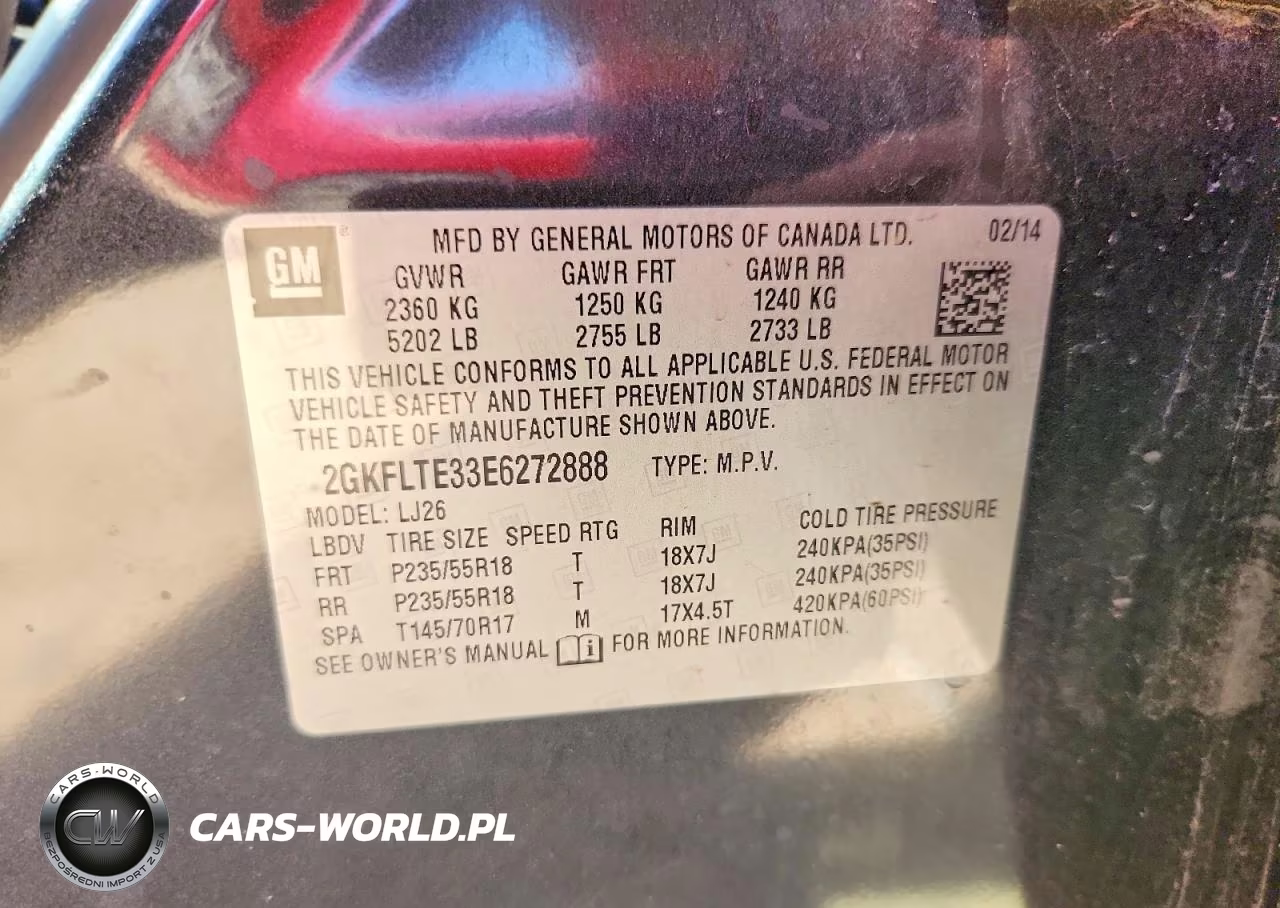2014 GMC Terrain Slt VIN:2GKFLTE33E6272888 - 13