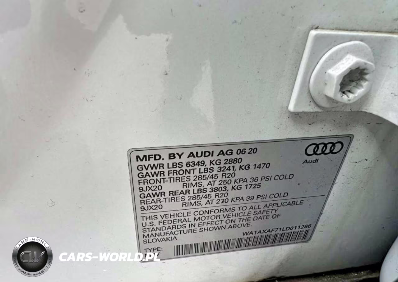 2020 Audi Q7 Premium VIN:WA1AXAF71LD011266 - 10