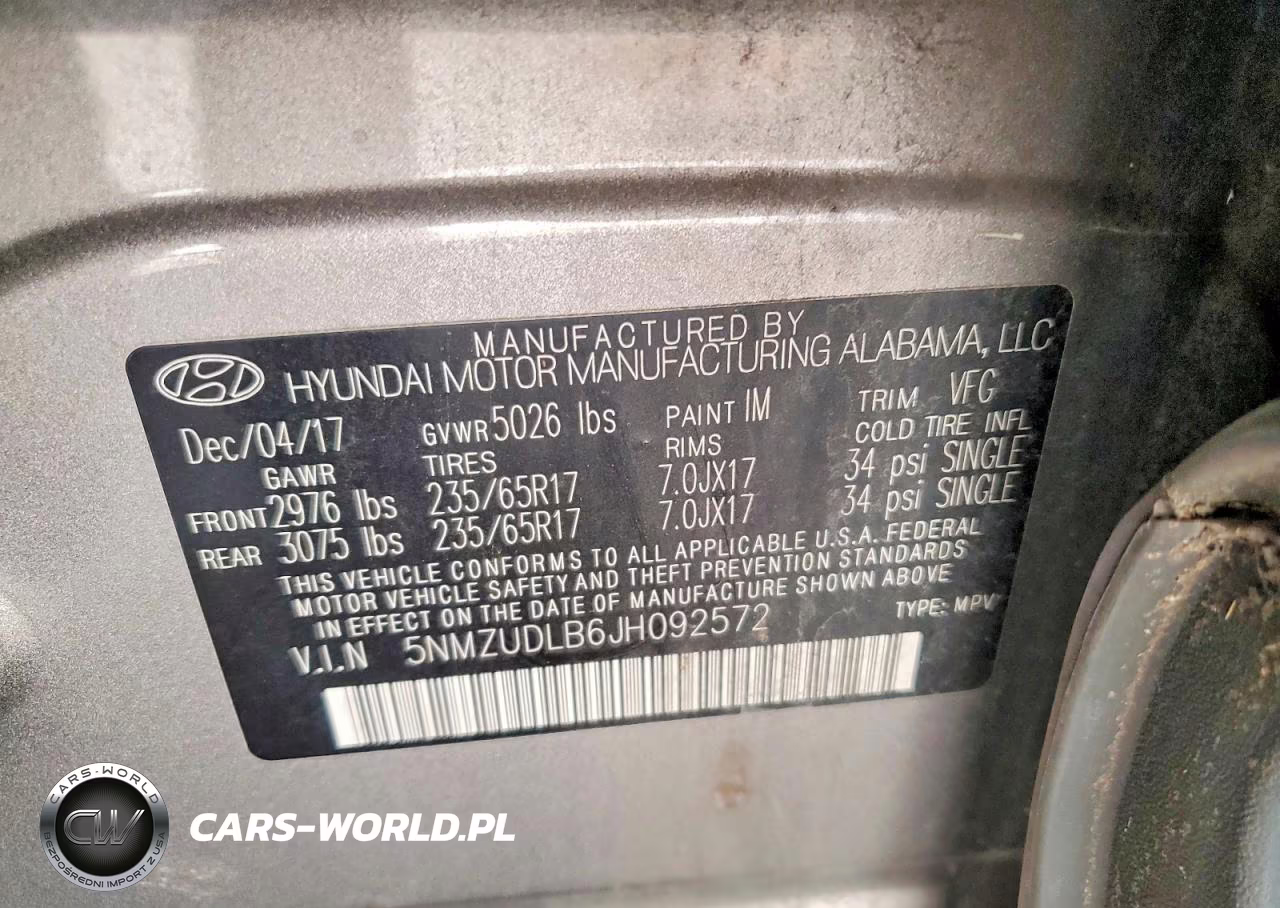 2018 Hyundai Santa Fe Sport 2.4L VIN:5NMZUDLB6JH092572 - 13