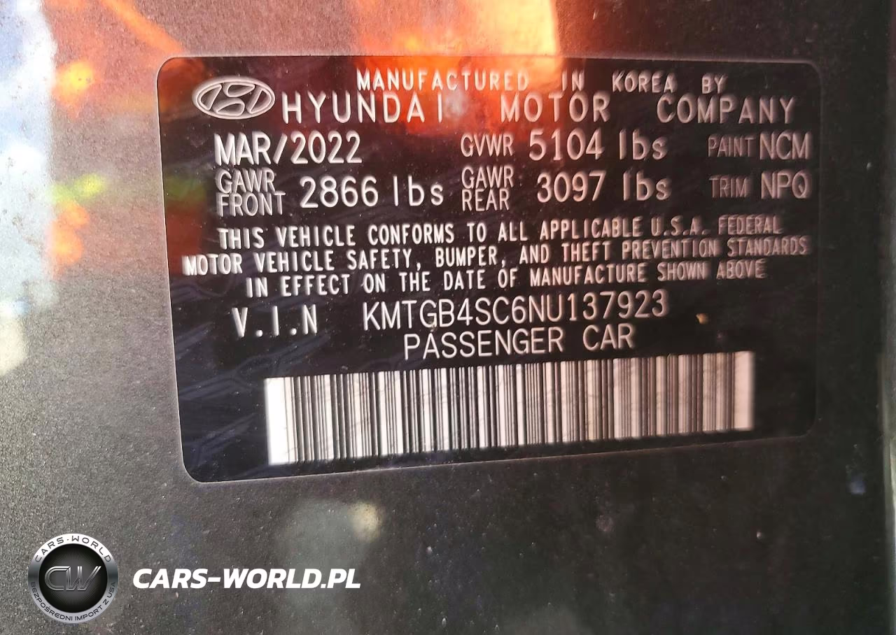 2022 Genesis G80 2.5T VIN:KMTGB4SC6NU137923 - 13