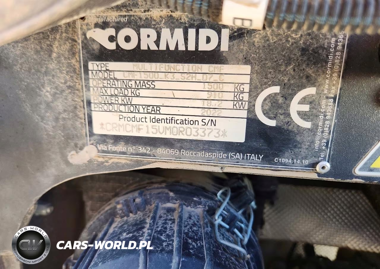 2022 Cormidi Cmf1500-K3-S2H-07-C Compact Utility Loader VIN:CRMCMF15VM0R03373 - 10