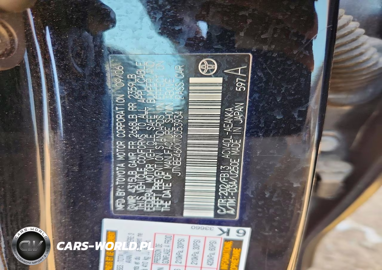 2007 Toyota Camry Ce VIN:JTNBE46KX73053934 - 13