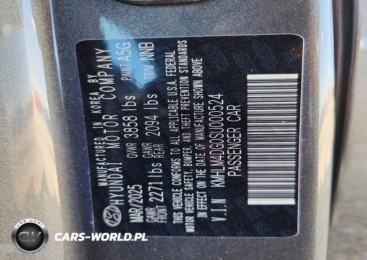 2025 Hyundai Elantra Sel Sport VIN:KMHLM4DG0SU000524 - 13