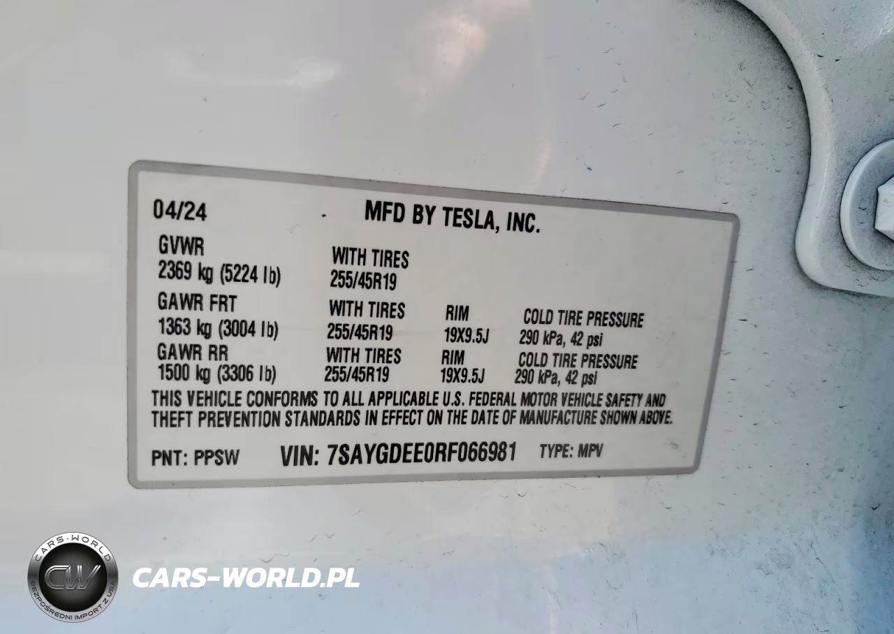 2024 Tesla Model Y VIN:7SAYGDEE0RF066981 - 12