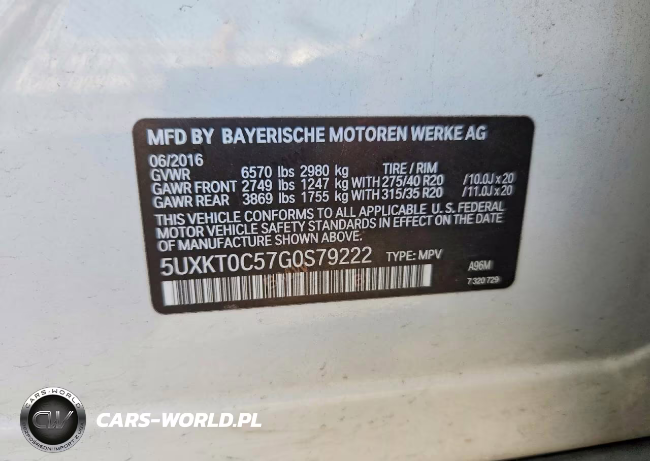 2016 BMW X5 Xdr40E VIN:5UXKT0C57G0S79222 - 13