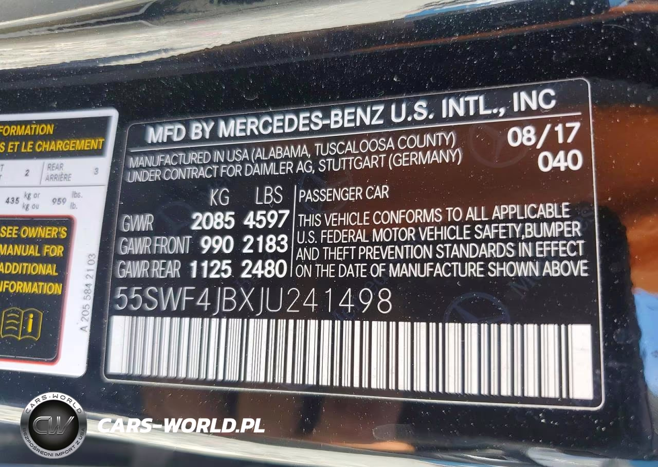2018 Mercedes-Benz C 300 VIN:55SWF4JBXJU241498 - 12
