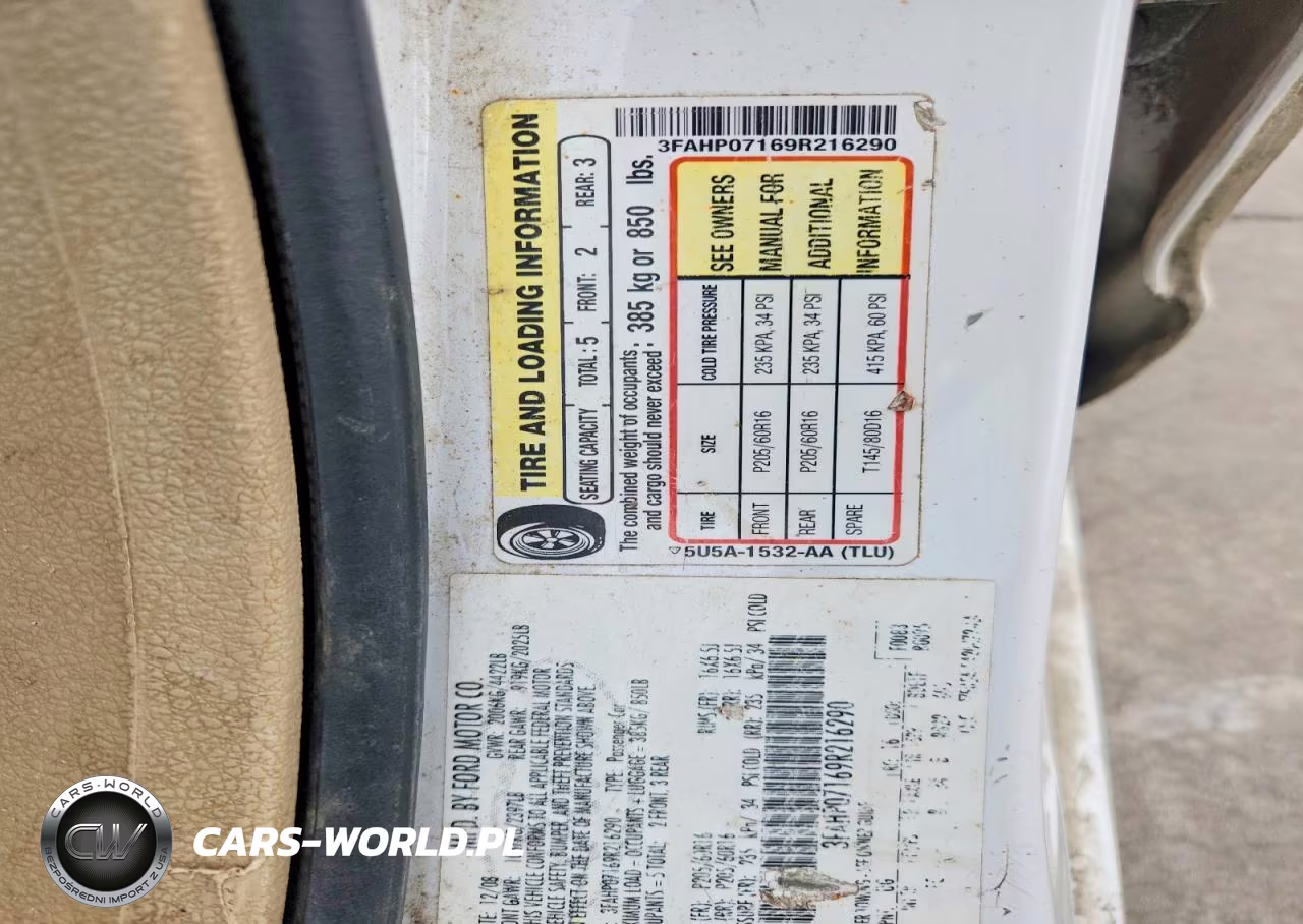 2009 Ford Fusion Se VIN:3FAHP07169R216290 - 12
