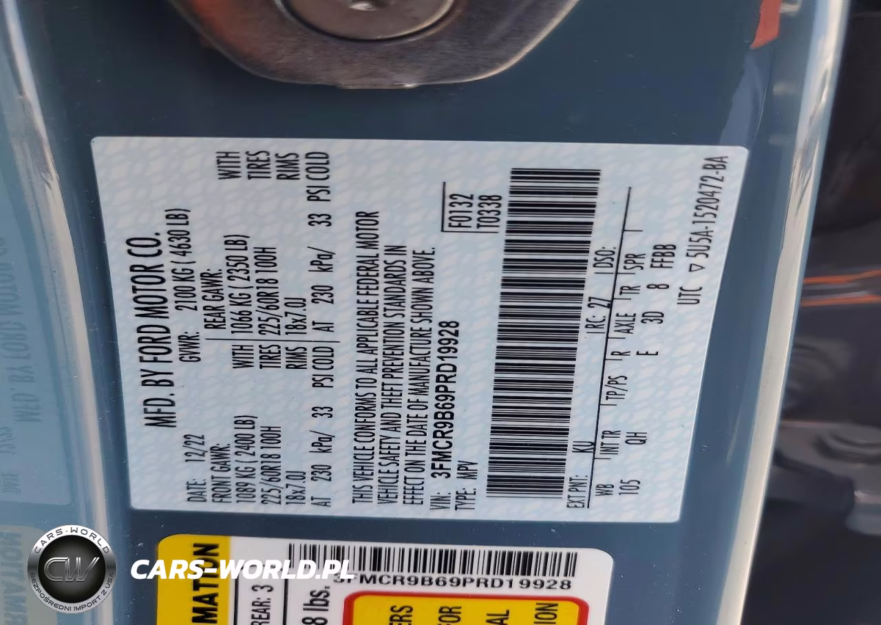 2023 Ford Bronco Sport Big Bend VIN:3FMCR9B69PRD19928 - 13
