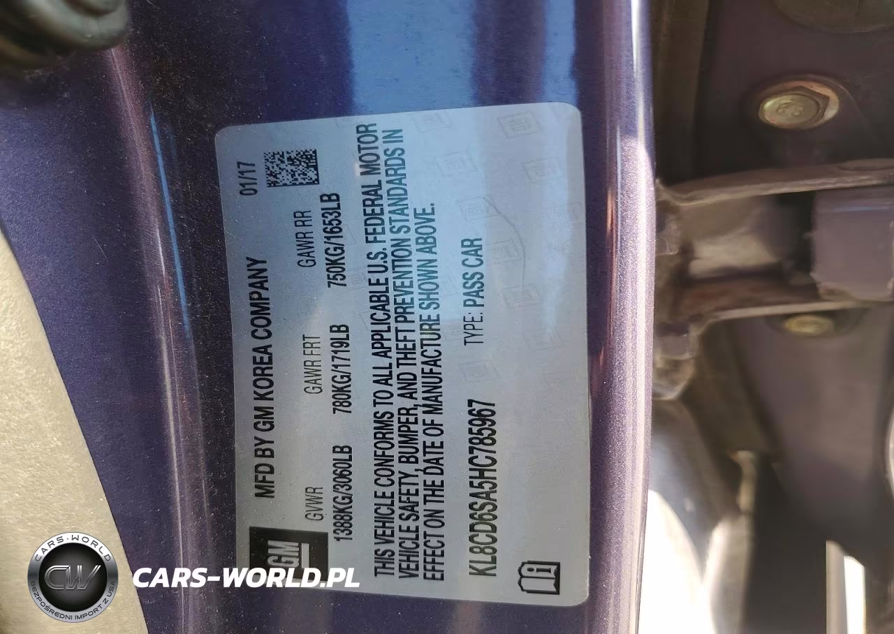 2017 Chevrolet Spark 1Lt VIN:KL8CD6SA5HC785967 - 12