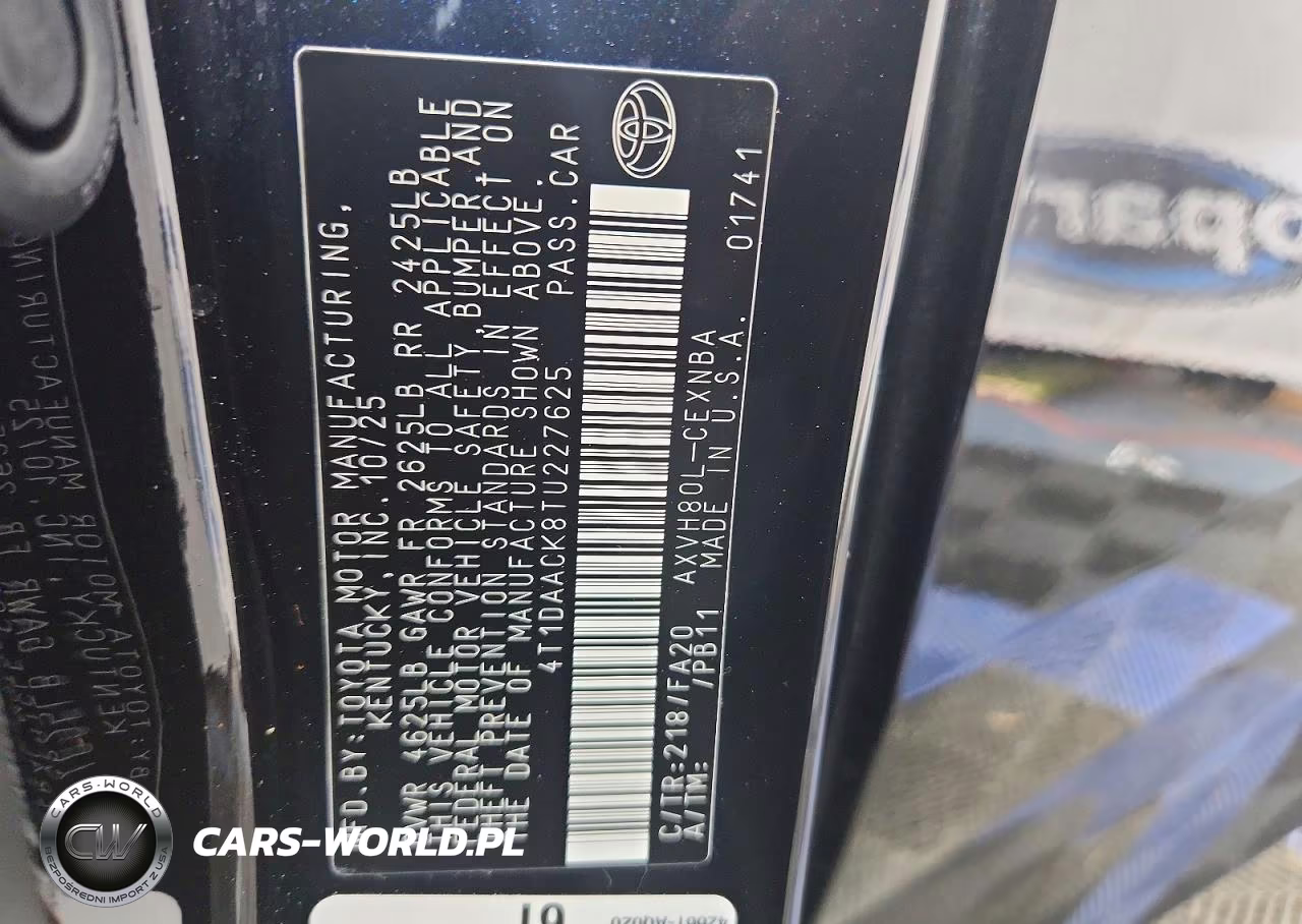 2026 Toyota Camry Le VIN:4T1DAACK8TU227625 - 13