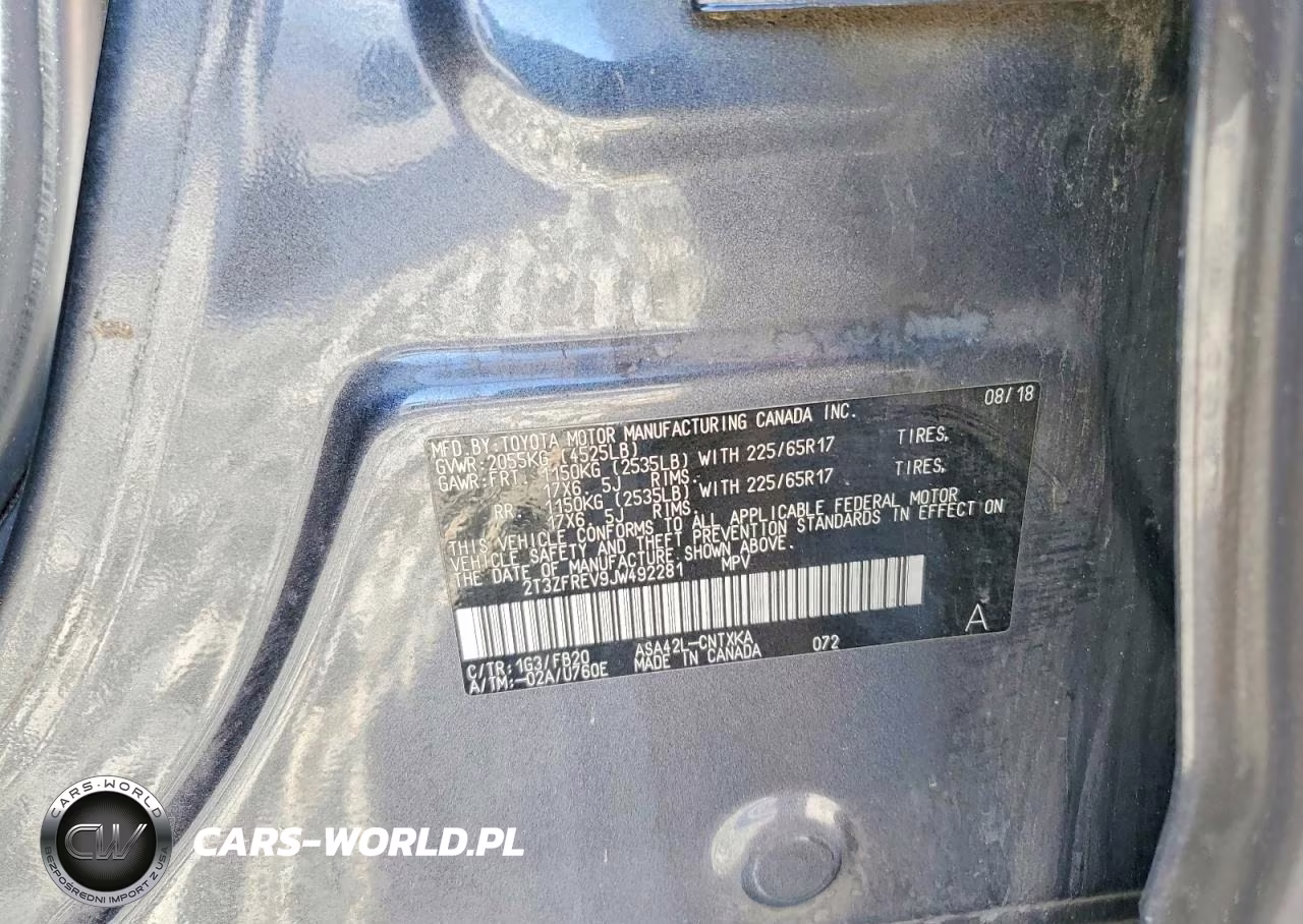 2018 Toyota Rav4 Le VIN:2T3ZFREV9JW492281 - 13